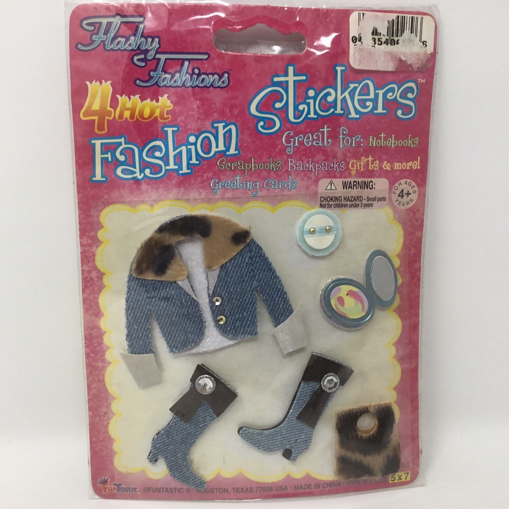 New Funtastic Flashy Fashion Thick Stickers Coat Boots Purse Scrapbooking